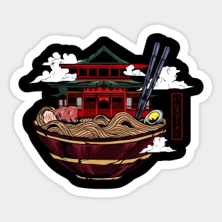 Castle Ramen Sticker